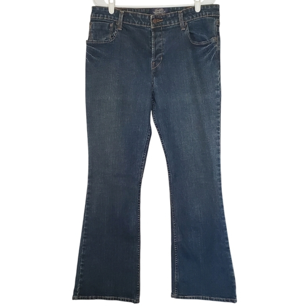 7463 * Levi's High Rise Dark Wash Flare Jeans Denim Size 13
